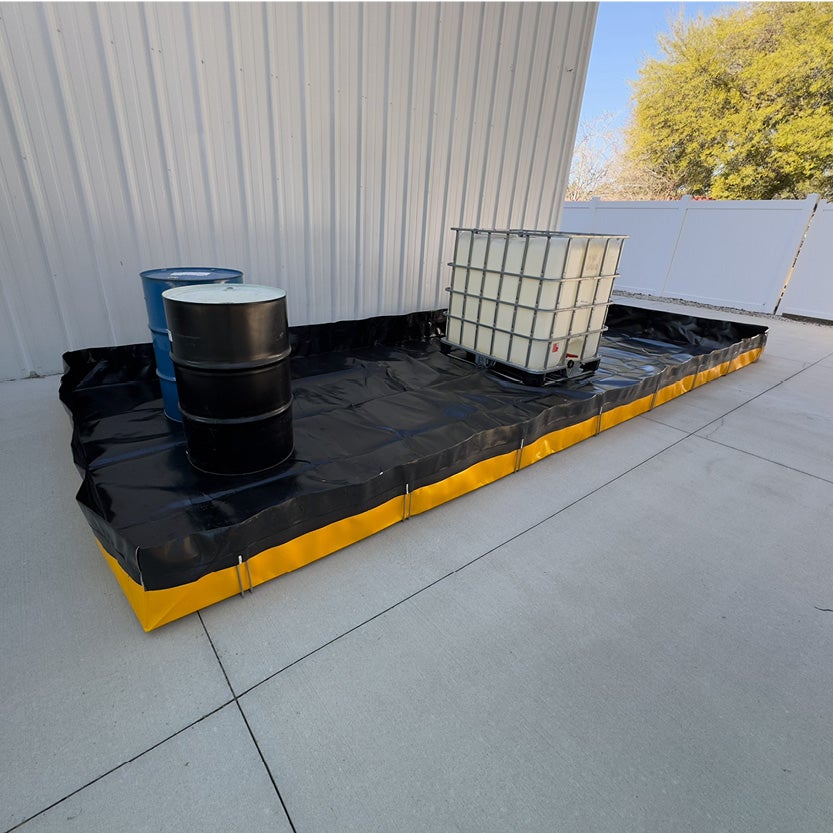 Spillpool, flexibel invallning 4530 liter, 2438x6095x305mm