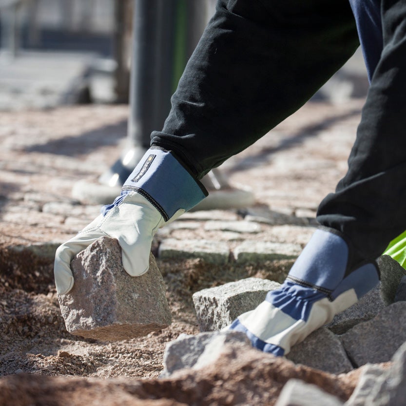 Arbetshandske Tegera 105, nötnarv, ofodrad, stl 8