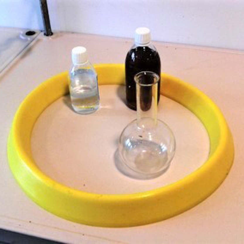 Spillbarriär rund 45 cm i diameter, höjd 4,5 cm
