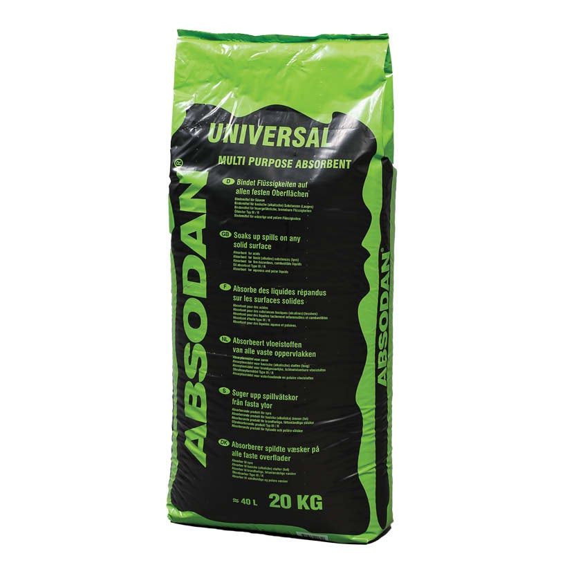 Absodan Universal, absorberingsmedel, 20 kg säck