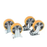 Hjulsats polyuretan med broms till tippcontainer Tippo