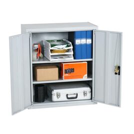 Plåtskåp SWED 90, 800x400x900 mm, med två hyllplan