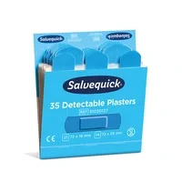 Plåster Salvequick Blue Detect 6 x 35 st, refill 51030127