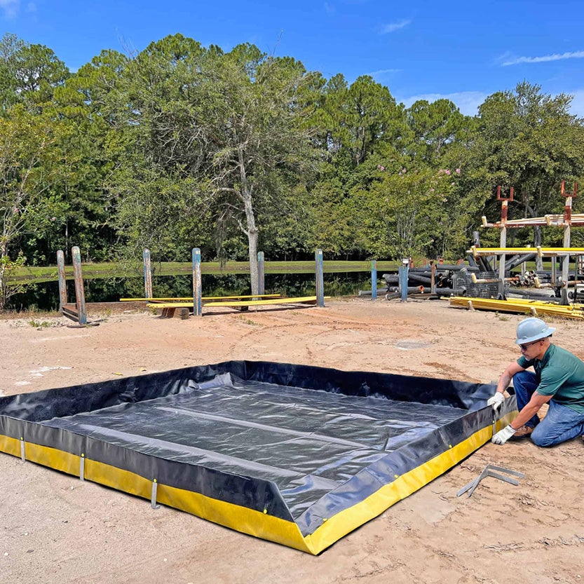 Spillpool, flexibel invallning 1359 liter, 1828x2438x305mm