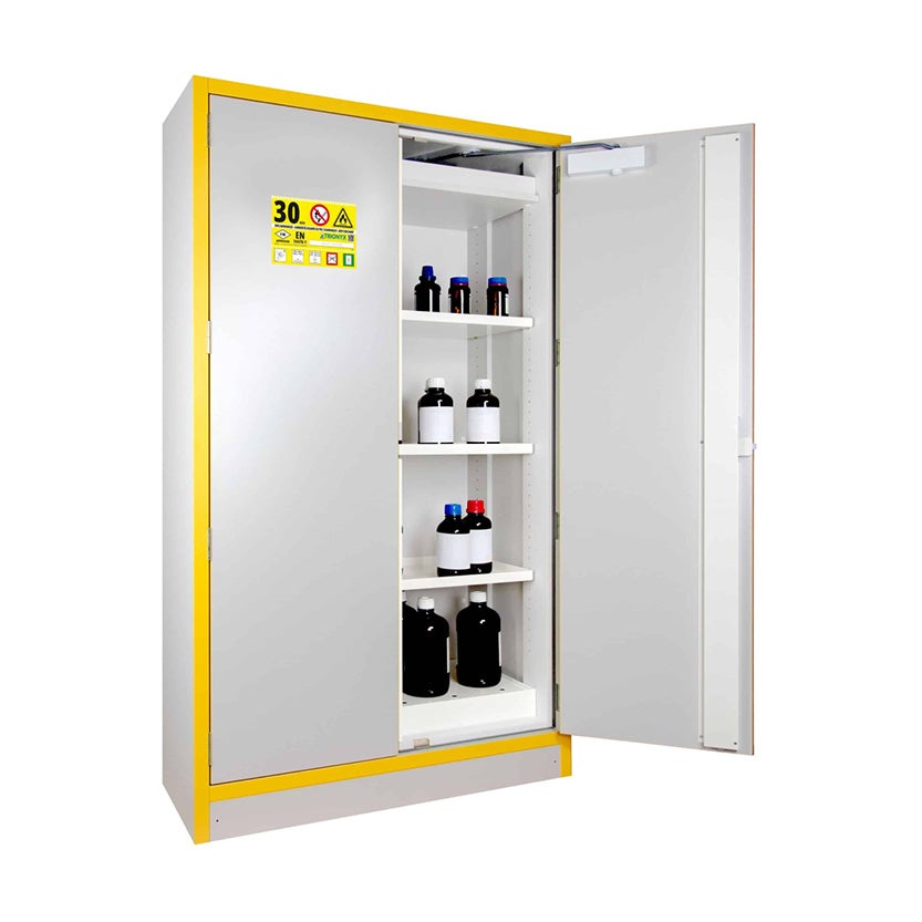 Kemikalieskåp JiWa F30-KEM5, brandskydd i 30 min, höjd 1980 mm