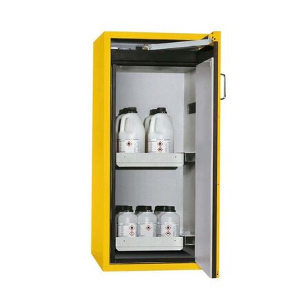 Brandsäkert kemikalieskåp Edition G-600-2-FR, bredd 600 mm, 2 utdragskar, högerhängd dörr