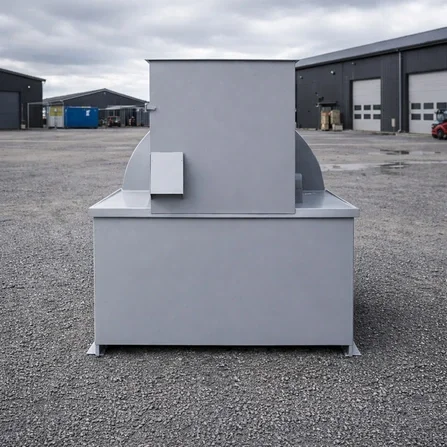 Låsbart skåp, monterat på miljötank