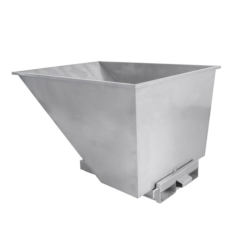 Tippcontainer Tippo TS 1100 L, av rostfritt stål 304