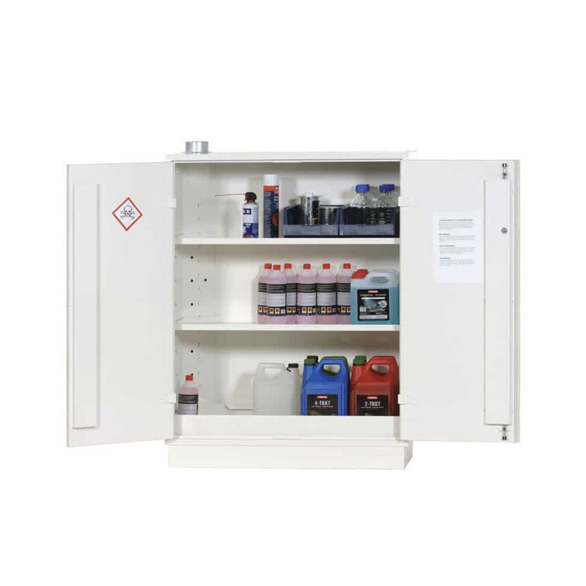 Brandisolerat kemikalieskåp JiWa G1204E, höjd 1295 mm