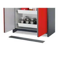 Sockellucka till brandsäkra skåp GF-serien, bredd 1200 mm