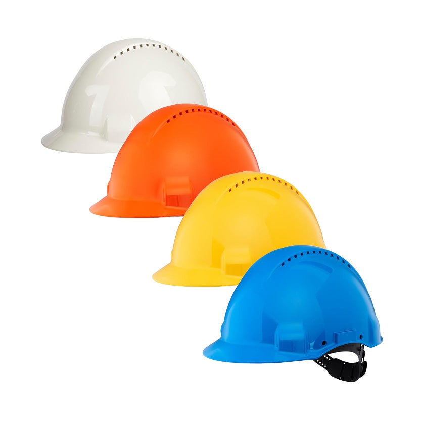 Skyddshjälm 3M™ G3000 Uvicator, vit