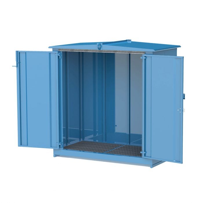 Miljöcontainer för kemikalier 2,3 x 1,4 m, oisolerad