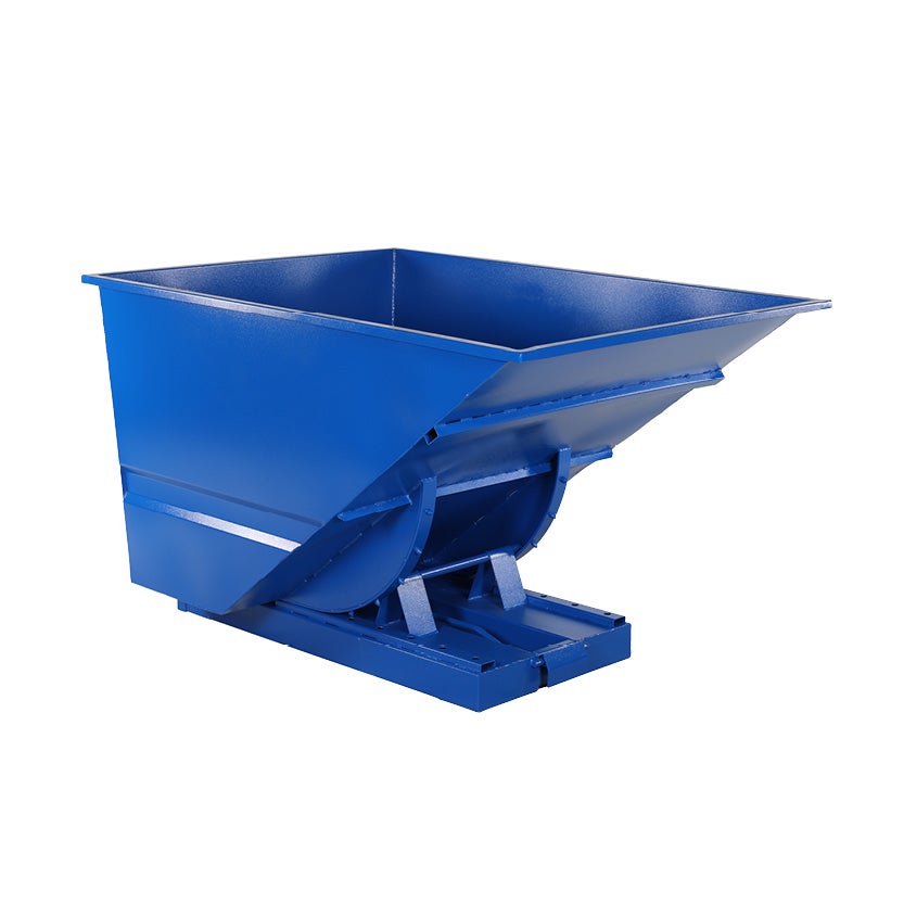 Tippcontainer Tippo light av stål 1100 L, för lättare källsortering