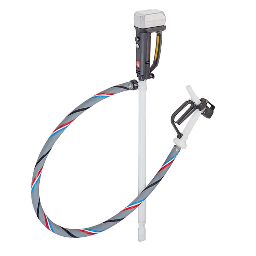 Batteridriven fatpump B2 PVDF, tre rörlängder