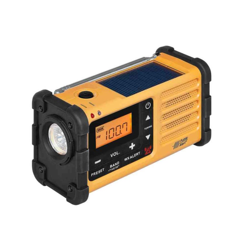 Vevradio MMR88, med inbyggd ficklampa