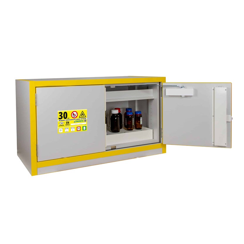 Kemikalieskåp JiWa F30-KEM2, brandskydd i 30 min