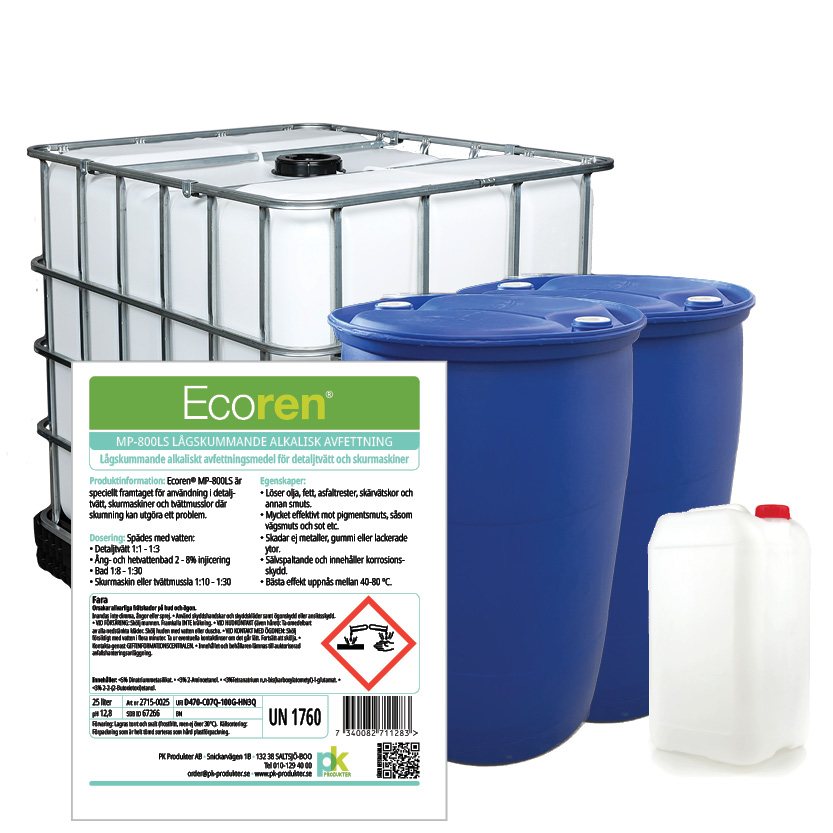 Ecoren MP-800LS Lågskummande alkalisk avfettning - 10 L