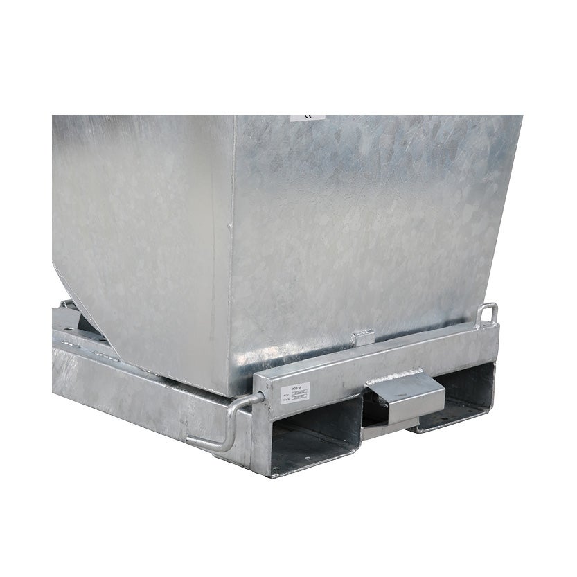 Tippcontainer Tippo HD 300 L, av galvaniserat stål