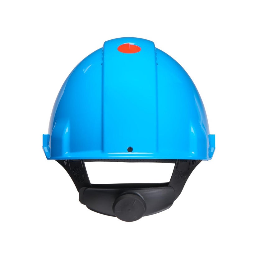 Skyddshjälm 3M™ G3000 Uvicator med rattjustering, blå