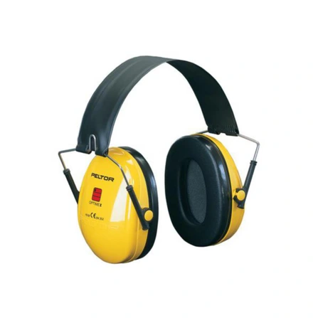 Hörselkåpor 3M Peltor Optime I, gul, med hjässbygel