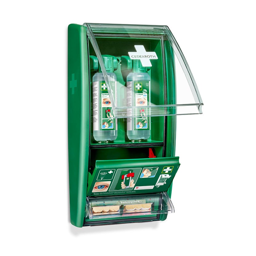 Ögonduschstation Cederroth 721500 2 x 500 ml inkl plåster