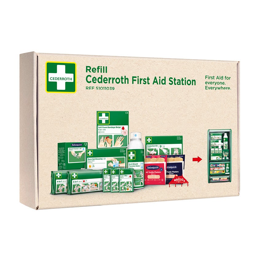 Komplett påfyllnad till första hjälpen station Standard, refill 51011039