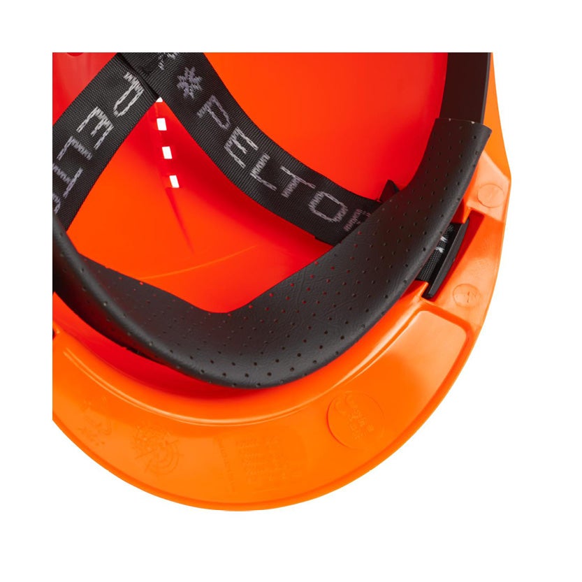 Skyddshjälm 3M™ G3000 Uvicator med rattjustering, orange