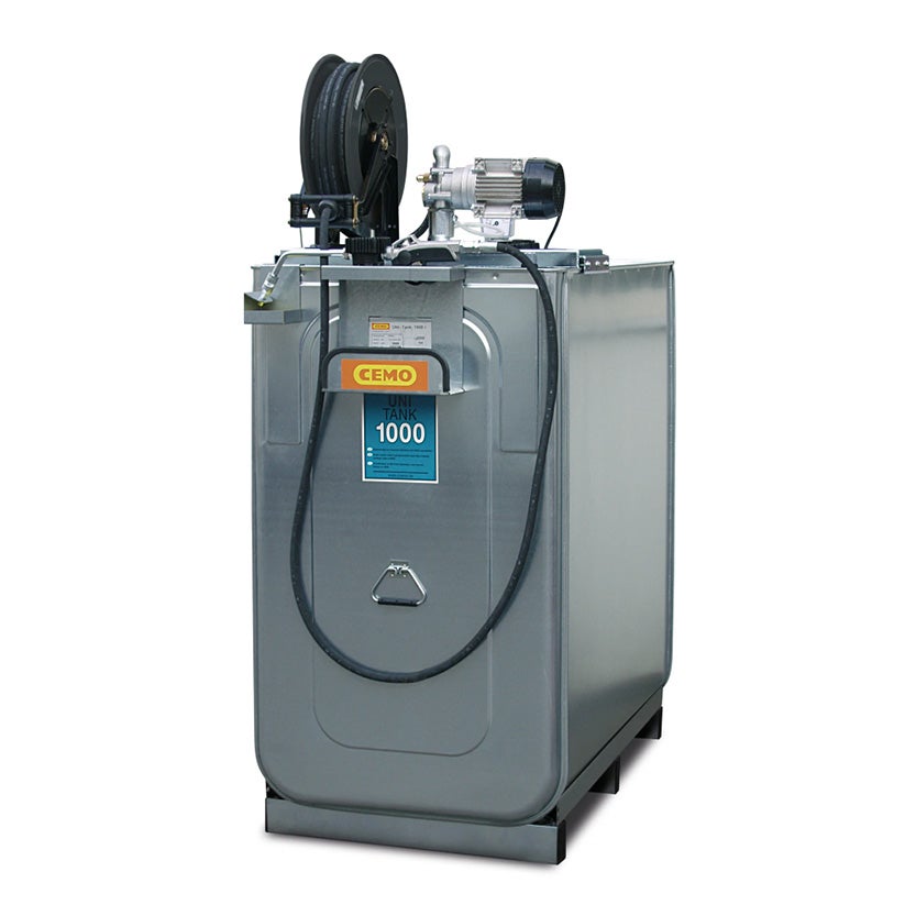 Oljetank ECO 1000 L, för inomhuslagring, med 15 m slang