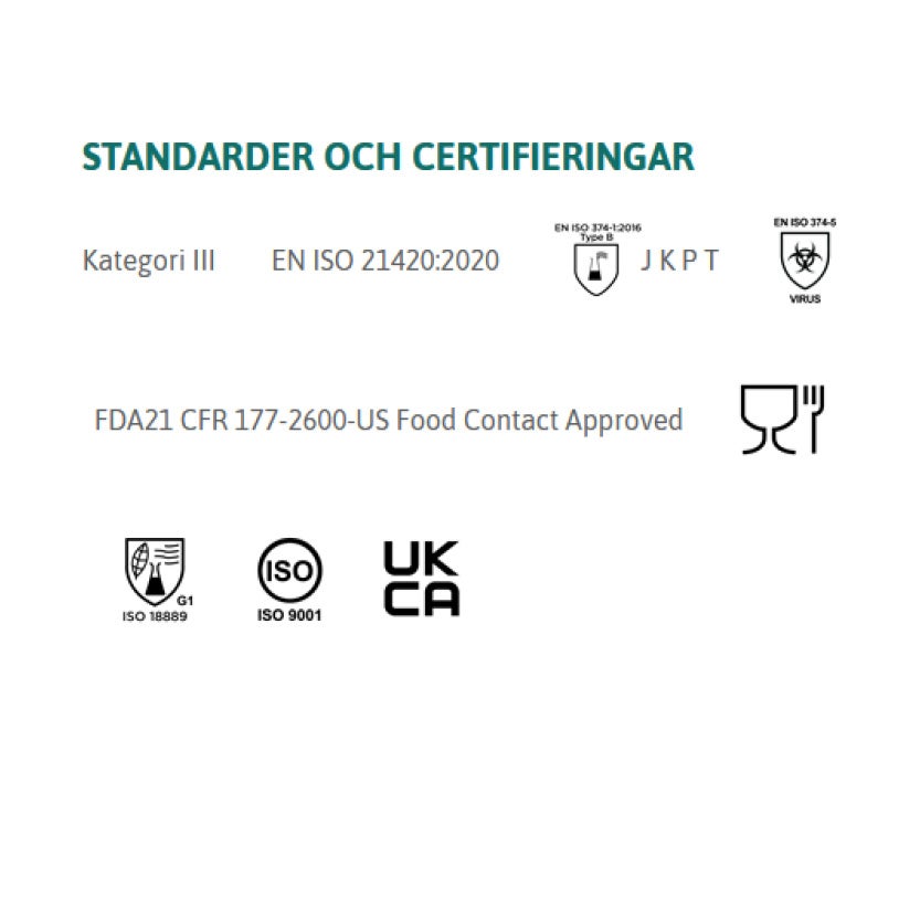 Engångshandske TouchNTuff 92-500 grön, pudrad nitril, stl XL