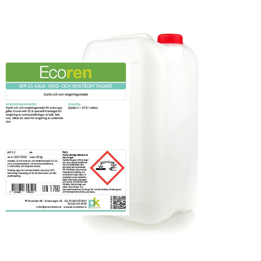 Ecoren MP-15 kalk, oxid och rostborttagare