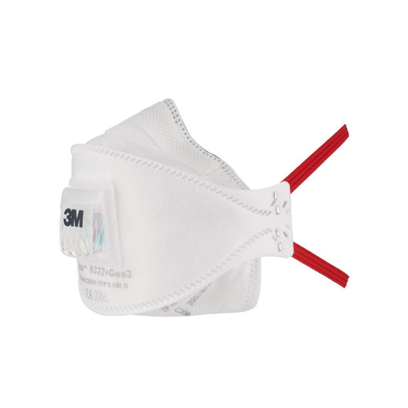 Halvmask 3M filtrerande FFP3 med ventil, 9332+Gen3