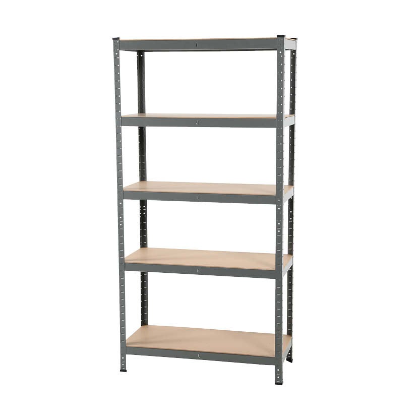 Hyllställ T17, 900x400x1800 mm, med fem hyllplan