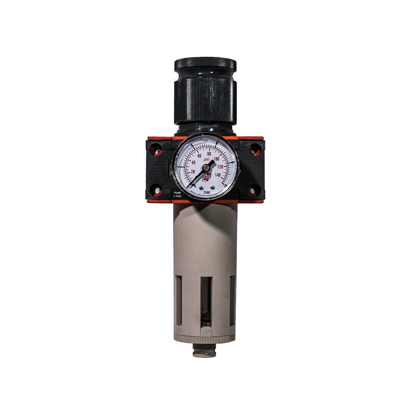 Filterregulator med manometer 1-10 bar, SPILLVAC