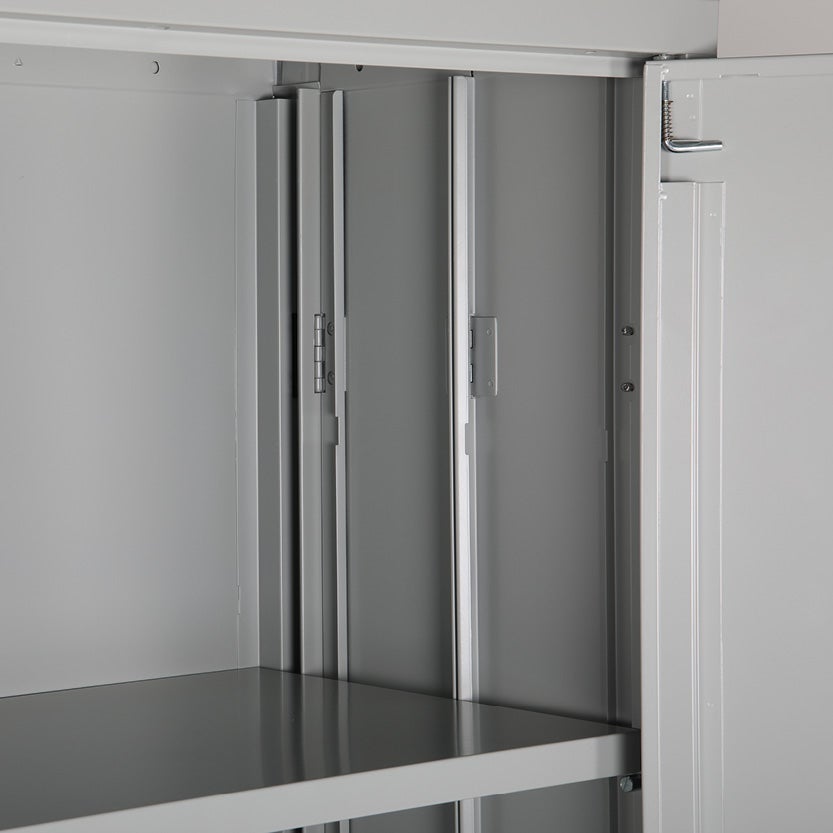 Förvaringsskåp Swed Easy, blå, hopfällbart med 3 st hyllplan