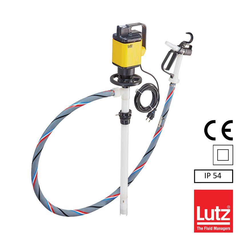 Fatpump Lutz pumpset 5, för koncentrerade alkalier och syror - 1200 mm