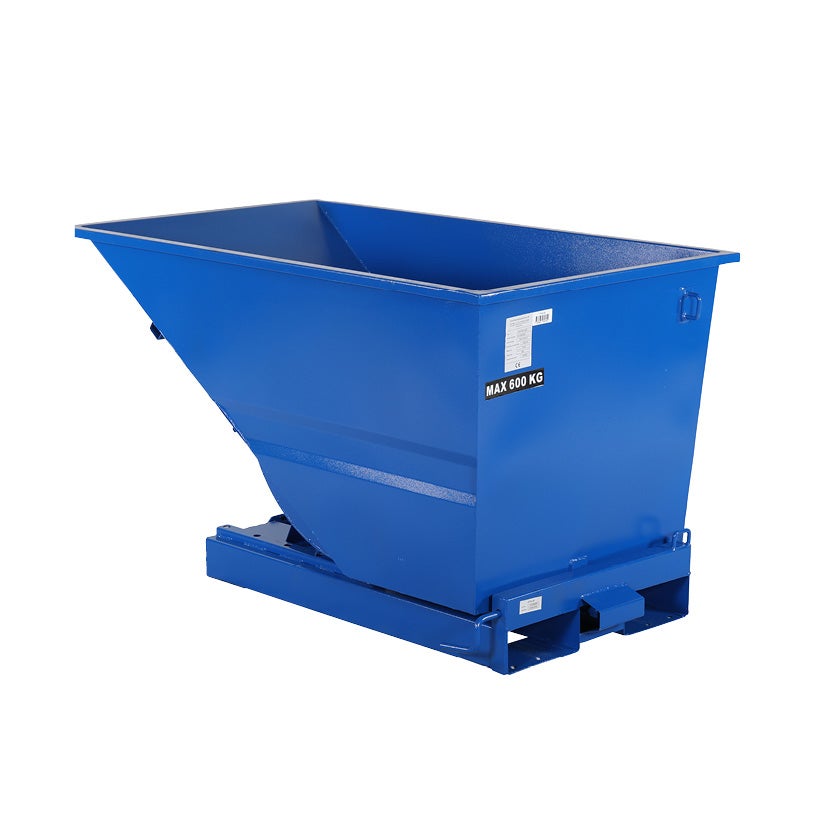 Tippcontainer Tippo light av stål 600 L, för lättare källsortering