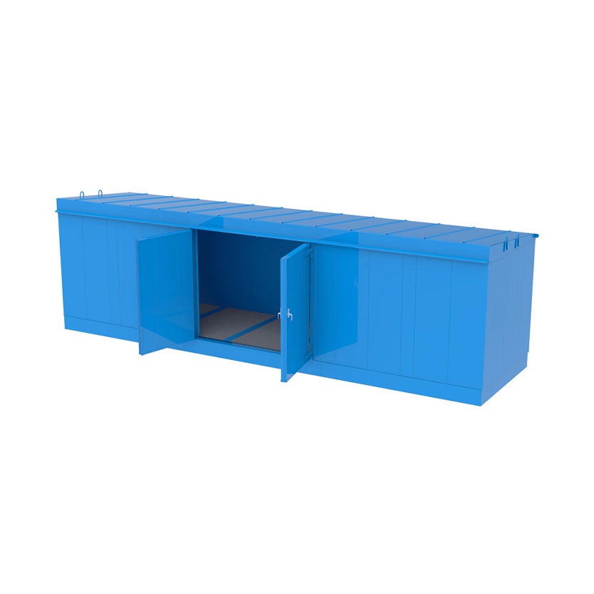 Brandsäker miljöcontainer EI60 9,2 x 2,5 m, 30 fot