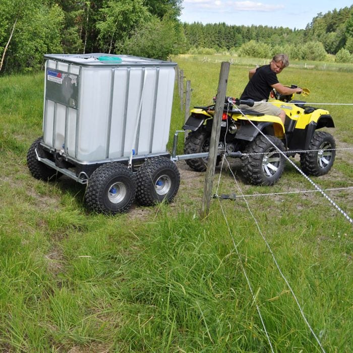 Vattenvagn med eller utan 1000 L IBC tank