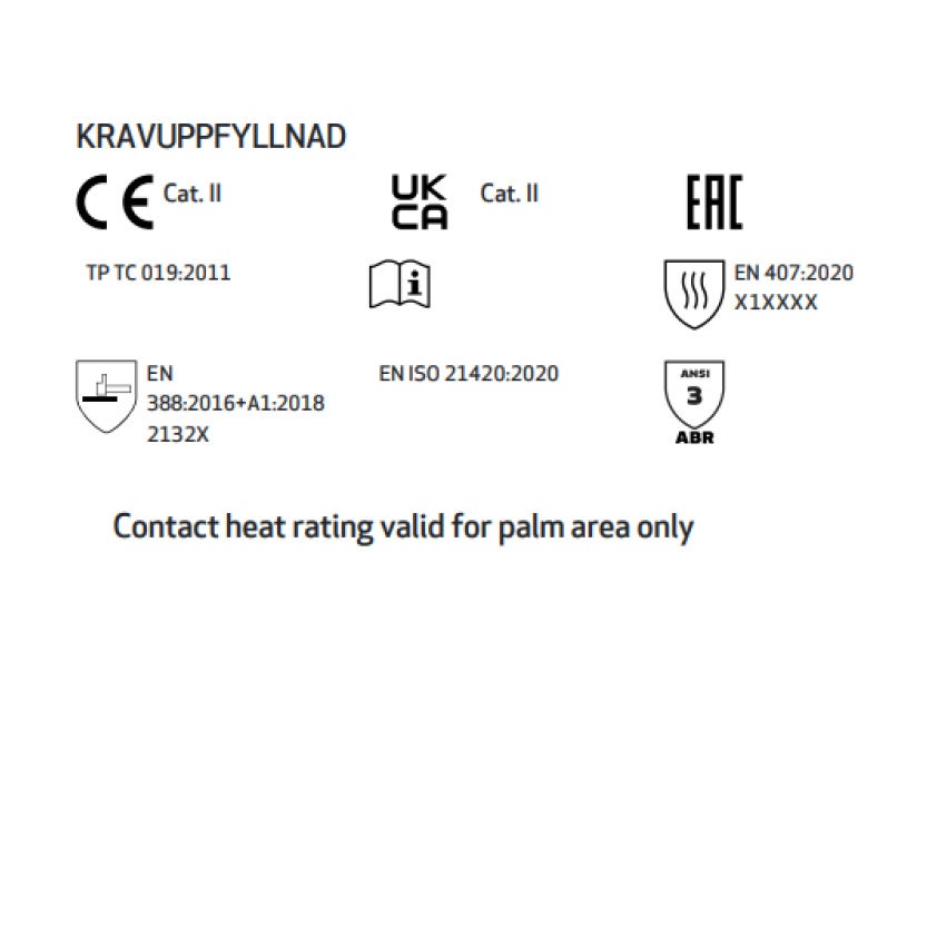 Arbetshandske Tegera 105, nötnarv, ofodrad, stl 8