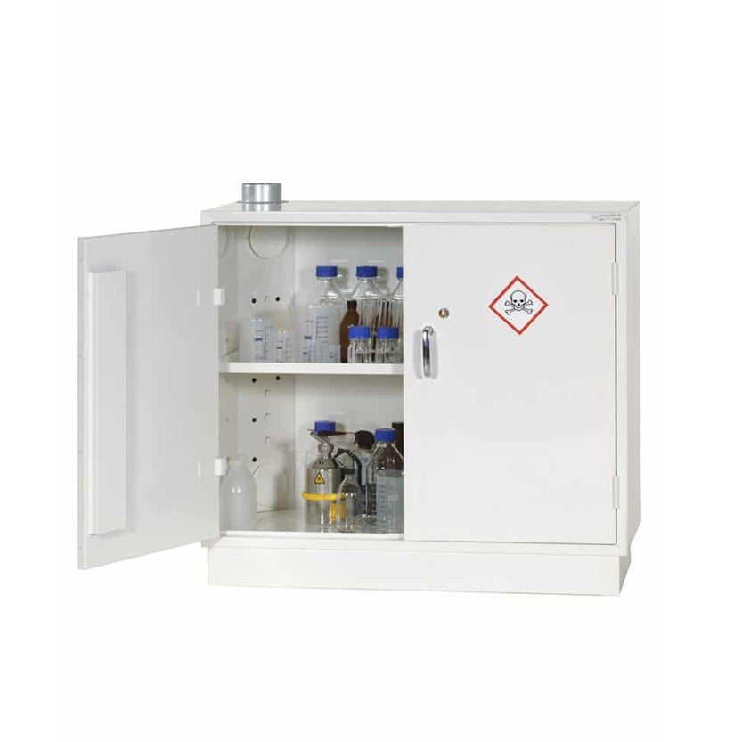Brandisolerat kemikalieskåp JiWa G803G, höjd 895 mm
