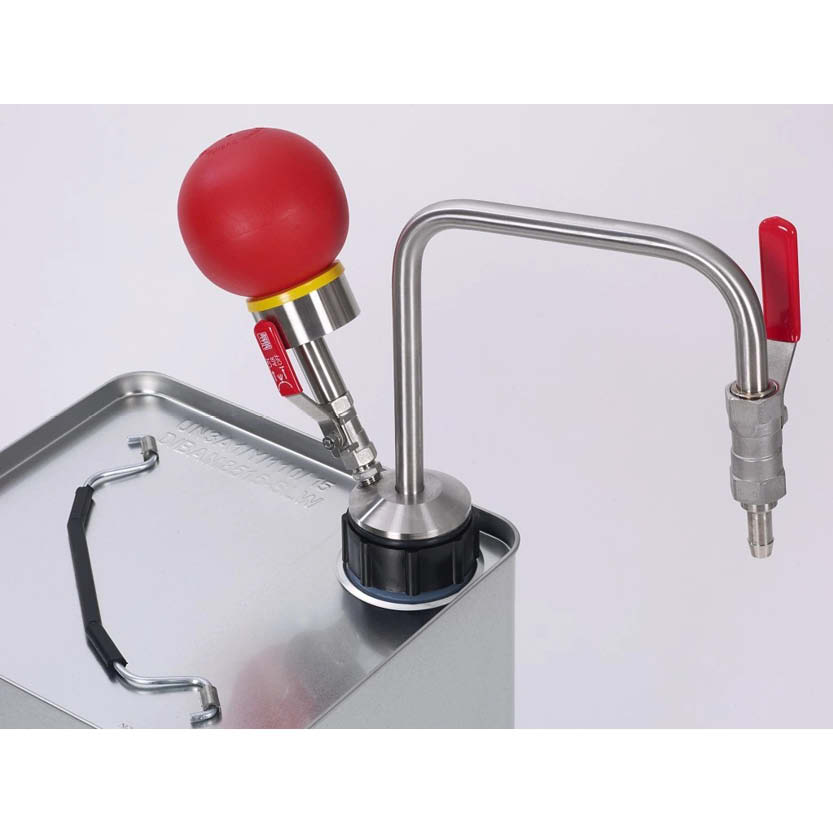 Pump av rostfritt stål med handmanövrering, ATEX-klassad - För öppningar om Ø 35 mm