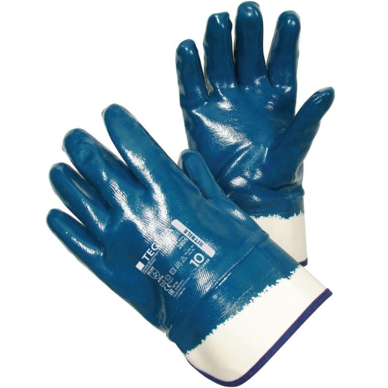 Arbetshandske Tegera 2805, heldoppad nitril, stl 8