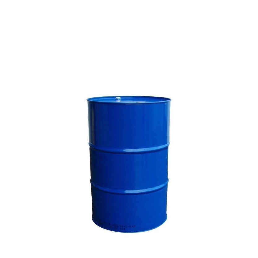 Plåtfat 60 L, blå, UN, sprundfat