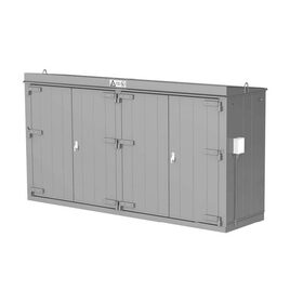 Gasskåp EI60 för 2 x 10 st gasoltuber P45, isolerat uteskåp