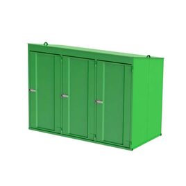 Gasskåp med 3 celler 2,9 x 1,4 m oisolerat