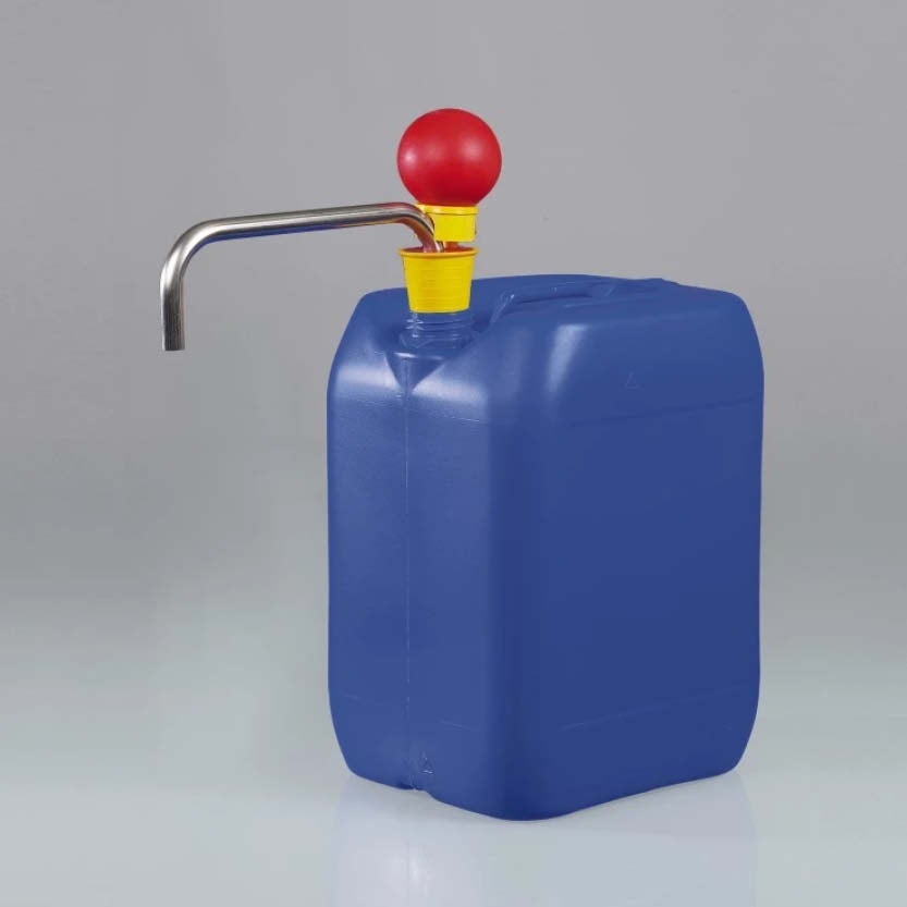 Hand/fotpump OTAL® av rostfritt stål för fat och dunkar