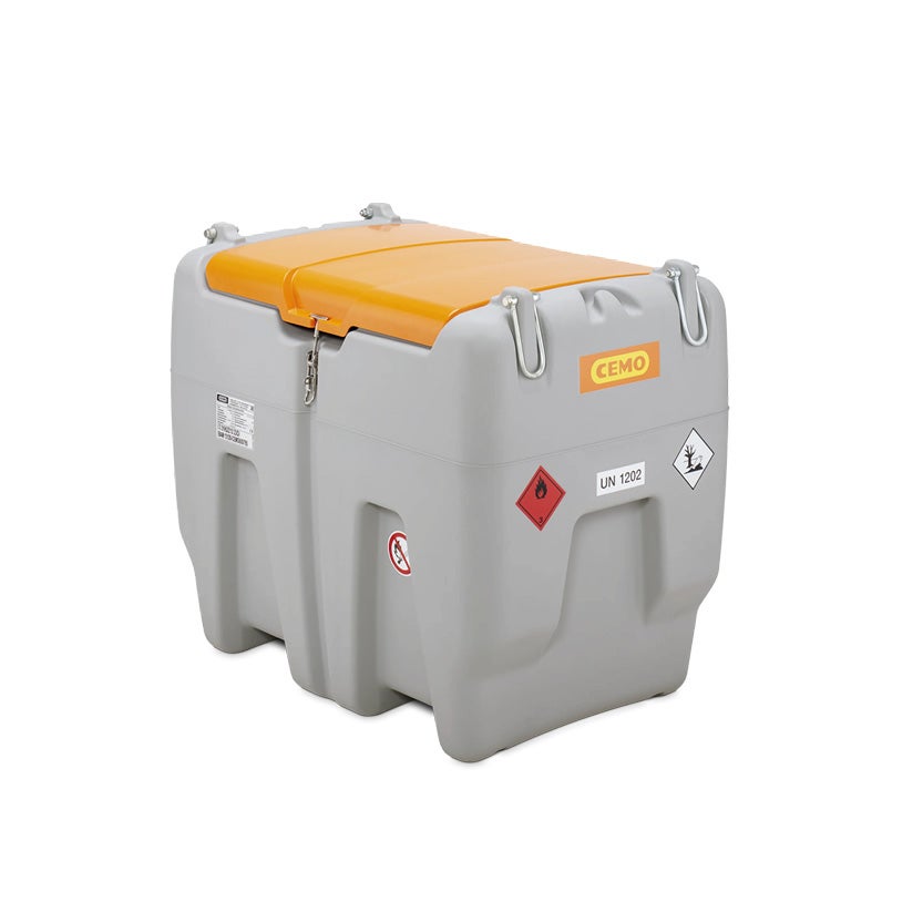 Mobil dieseltank 620 L med lock, 12V pump