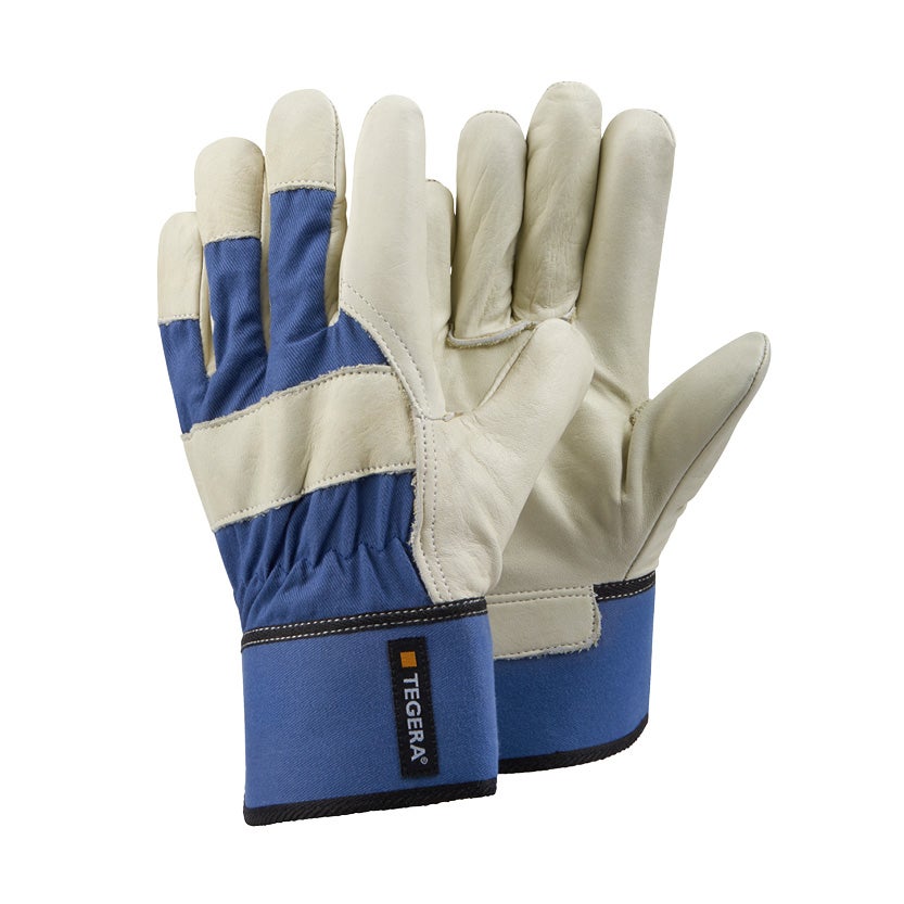 Arbetshandske Tegera 105, nötnarv, ofodrad, stl 8