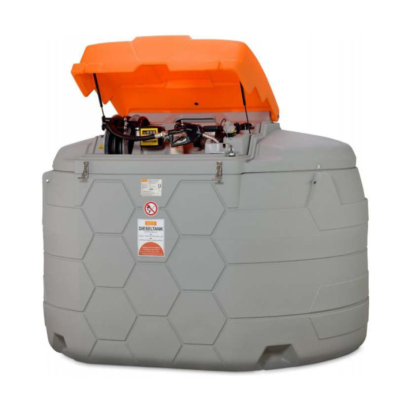 Dieseltank CUBE Premium Plus SIM, 5000 L för utomhuslagring