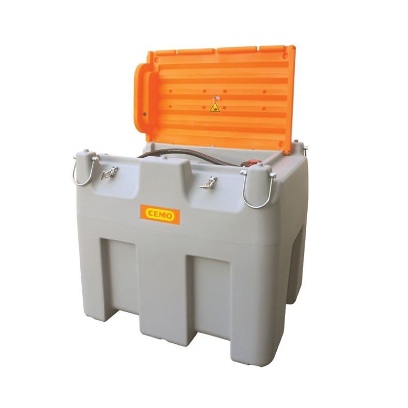 Mobil dieseltank 980 L med lock och snabbkoppling, utan pump